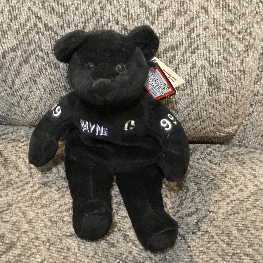 Wayne Gretzky beanie bear type stuffed animal